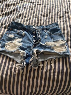 Levi Blue Denim Women's denim Shorts